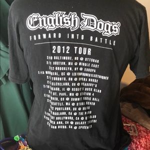 Shirts - Punk English Dogs Tour T Shirt Shirts - Punk English Dogs Tour T Shirt